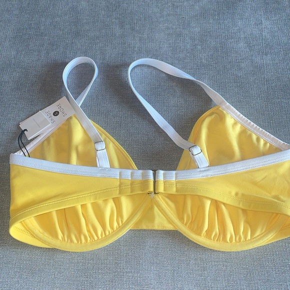 Shade & Shore Women's Underwire Contrast Band Bikini Top - Picture 6 of 8